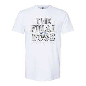 The Final Boss Rock Lightning Wrestling Rock Final Boss Softstyle CVC T-Shirt