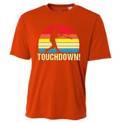 Touchdown!gift Funny Baseball Touchdown Teegift Great For Games Gift Cooling Performance Crew T-Shirt