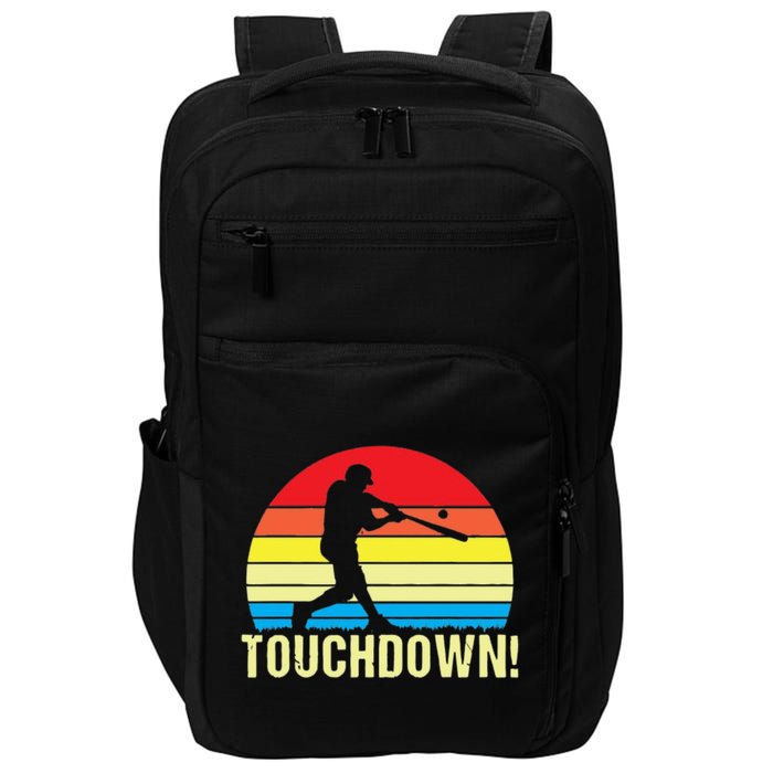 Touchdown!gift Funny Baseball Touchdown Teegift Great For Games Gift Impact Tech Backpack