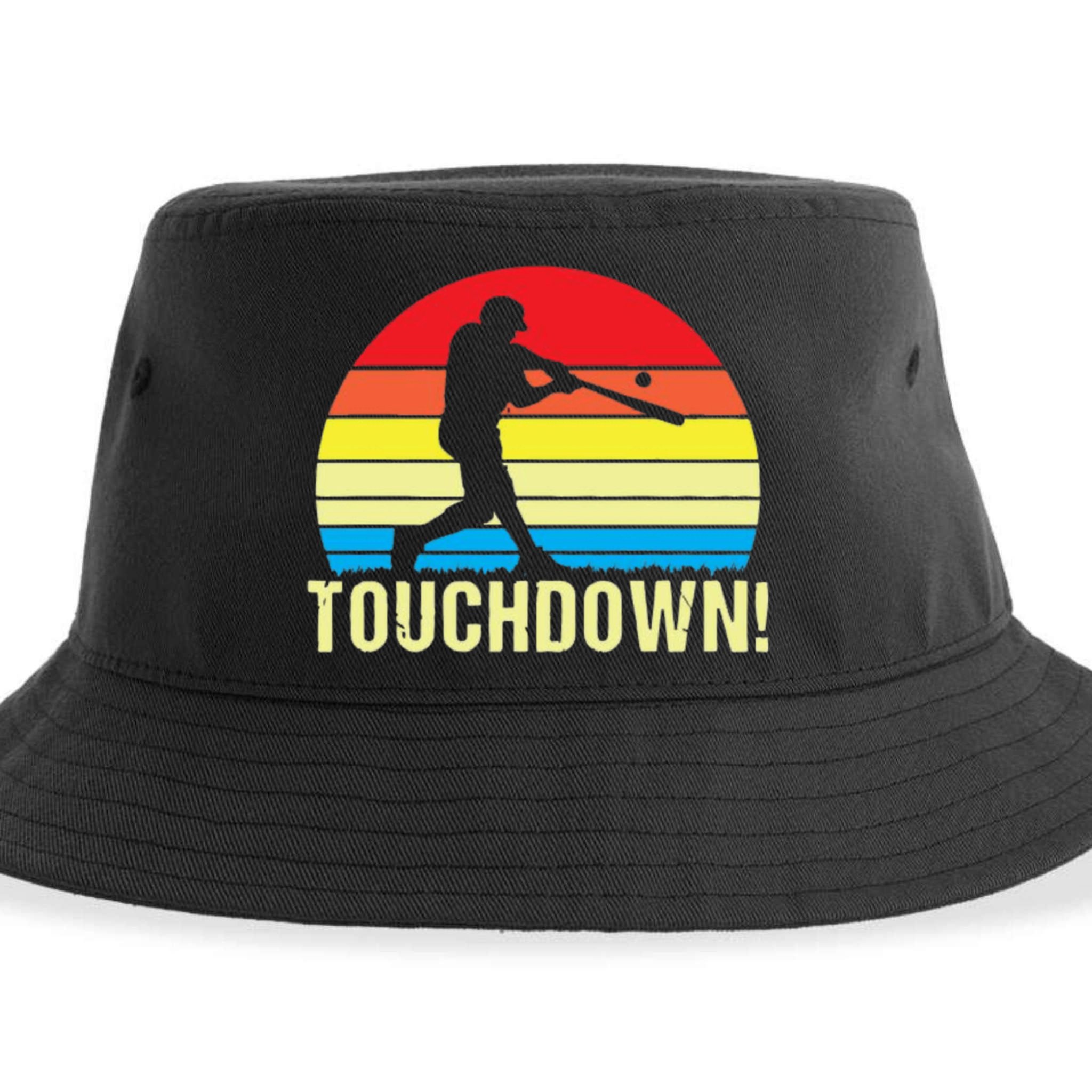 Touchdown!gift Funny Baseball Touchdown Teegift Great For Games Gift Sustainable Bucket Hat