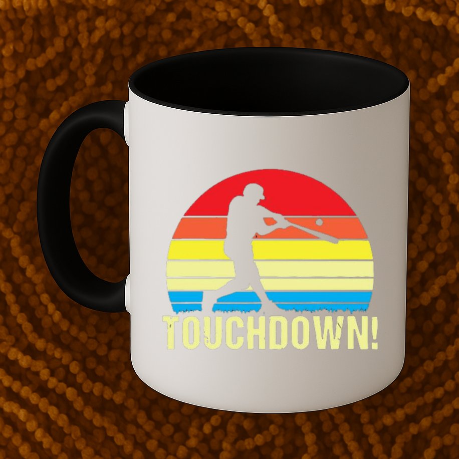 Touchdown!gift Funny Baseball Touchdown Teegift Great For Games Gift Mug