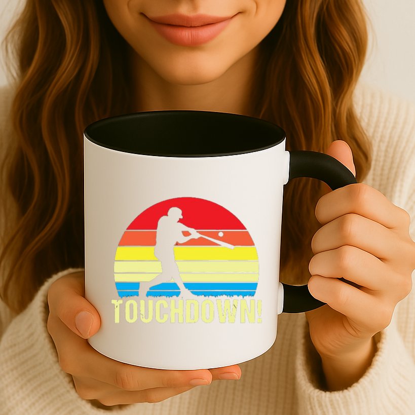 Touchdown!gift Funny Baseball Touchdown Teegift Great For Games Gift Mug