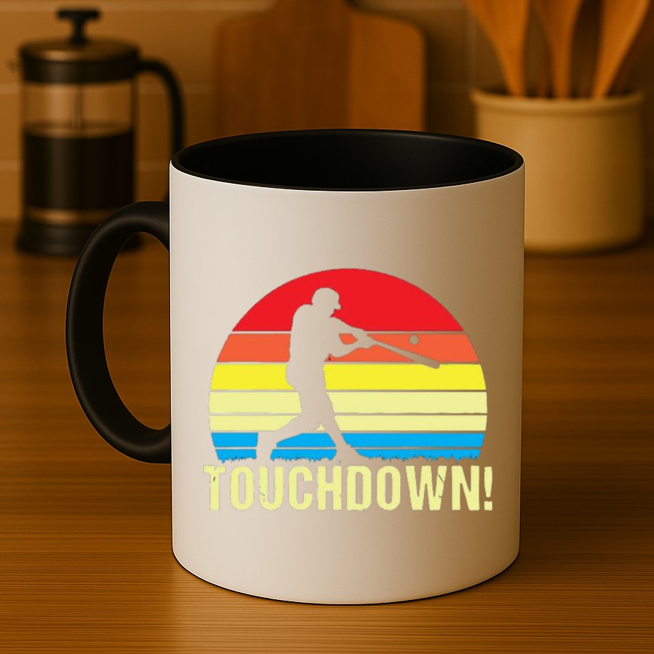 Touchdown!gift Funny Baseball Touchdown Teegift Great For Games Gift Mug
