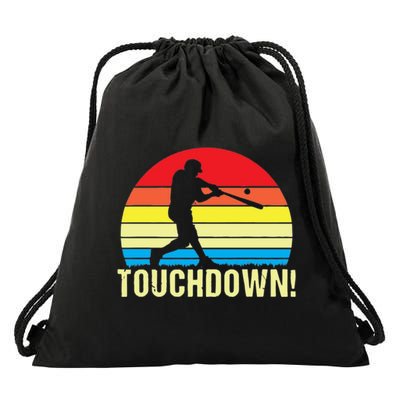 Touchdown!gift Funny Baseball Touchdown Teegift Great For Games Gift Drawstring Bag