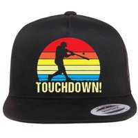 Touchdown!gift Funny Baseball Touchdown Teegift Great For Games Gift Flat Bill Trucker Hat