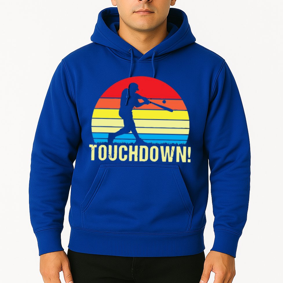 Touchdown!gift Funny Baseball Touchdown Teegift Great For Games Gift Hoodie