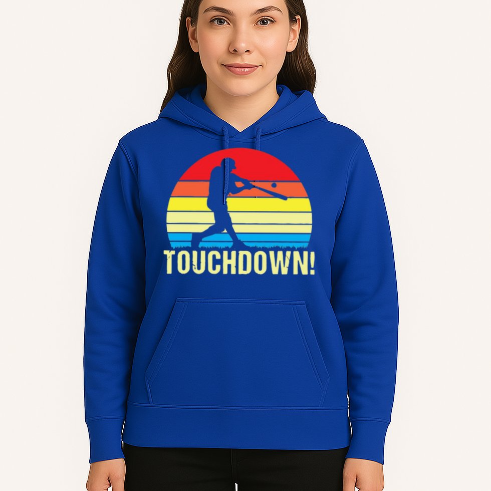Touchdown!gift Funny Baseball Touchdown Teegift Great For Games Gift Hoodie