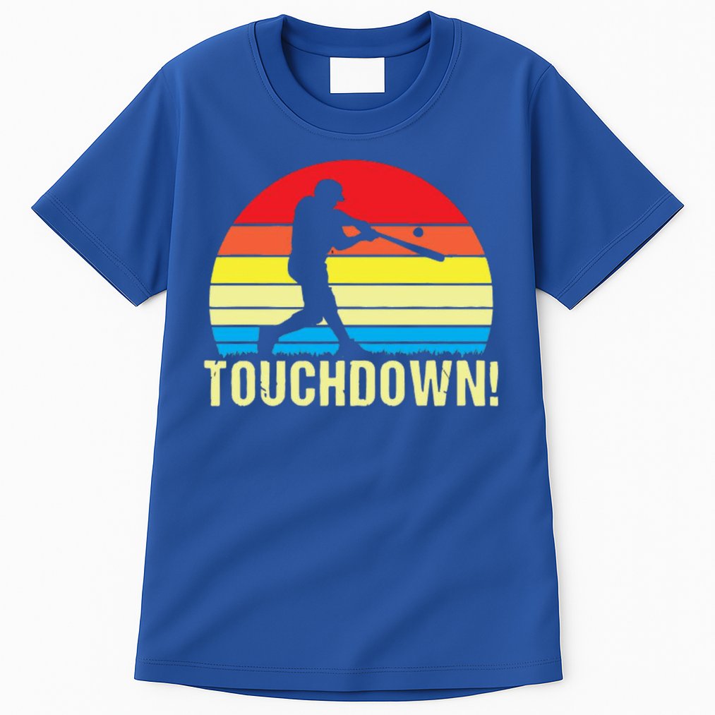 Touchdown!gift Funny Baseball Touchdown Teegift Great For Games Gift Tall T-Shirt