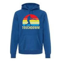 Touchdown!gift Funny Baseball Touchdown Teegift Great For Games Gift Premium Hoodie