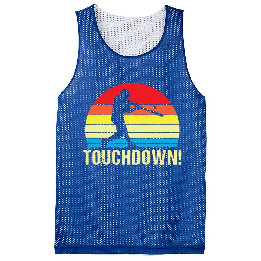Touchdown!gift Funny Baseball Touchdown Teegift Great For Games Gift Mesh Reversible Basketball Jersey Tank