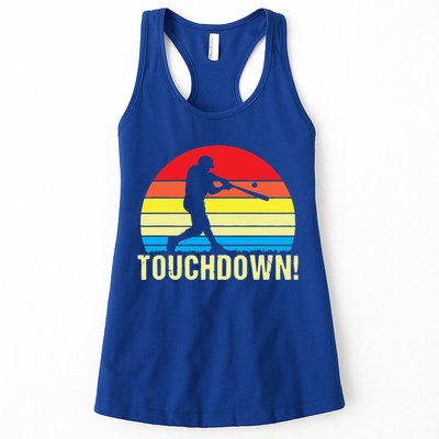Touchdown!gift Funny Baseball Touchdown Teegift Great For Games Gift Womens Tank Top