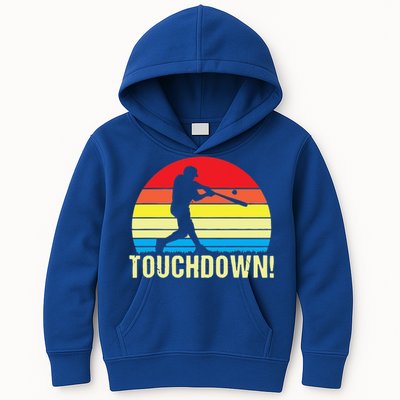 Touchdown!gift Funny Baseball Touchdown Teegift Great For Games Gift Kids Hoodie