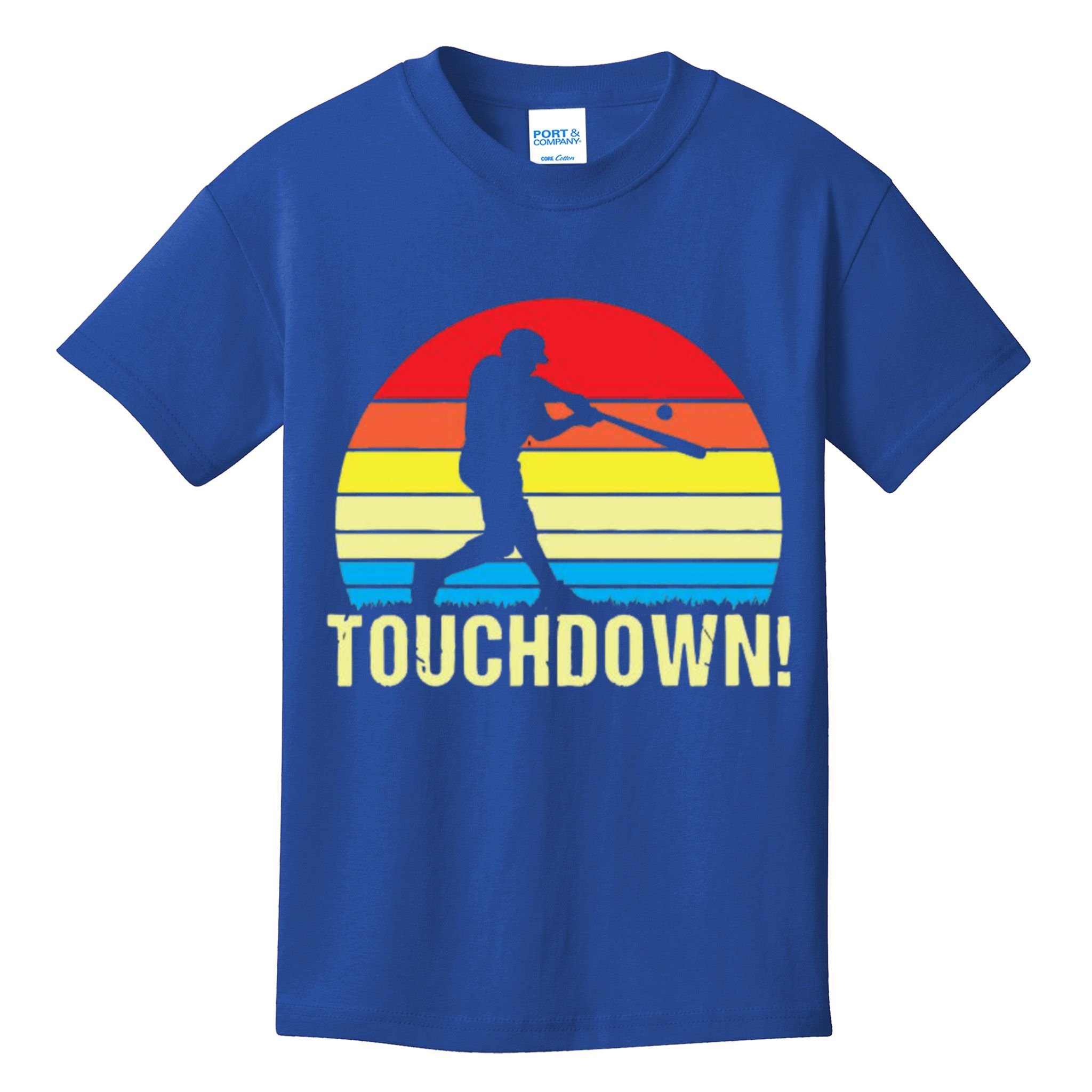 Touchdown!gift Funny Baseball Touchdown Teegift Great For Games Gift Kids T-Shirt