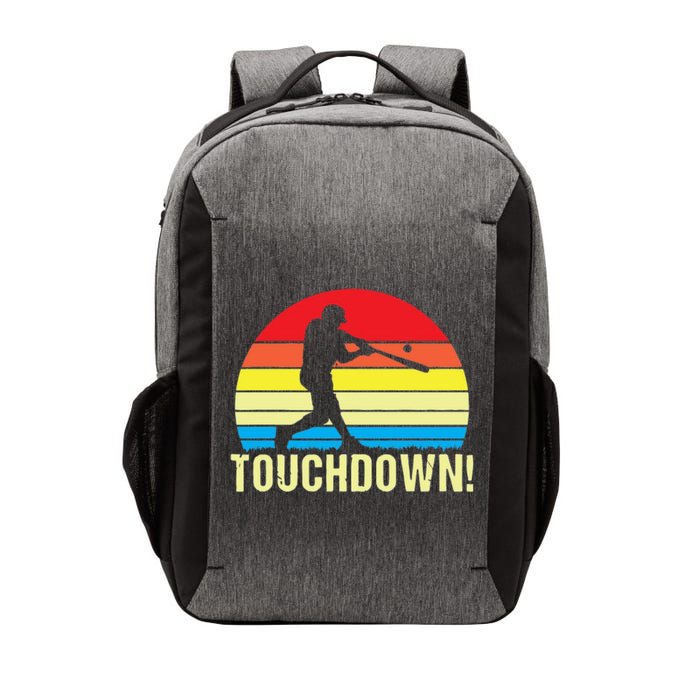 Touchdown!gift Funny Baseball Touchdown Teegift Great For Games Gift Vector Backpack