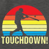 Touchdown!gift Funny Baseball Touchdown Teegift Great For Games Gift Vector Backpack