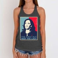 The First But Not The Last Kamala Harris Vp Vice President T Women's Knotted Racerback Tank