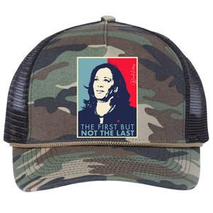 The First But Not The Last Kamala Harris Vp Vice President T Retro Rope Trucker Hat Cap