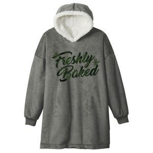 THC Freshly Baked Cannabis Medical Marijuana Hooded Wearable Blanket