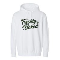 THC Freshly Baked Cannabis Medical Marijuana Garment-Dyed Fleece Hoodie