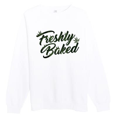 THC Freshly Baked Cannabis Medical Marijuana Premium Crewneck Sweatshirt