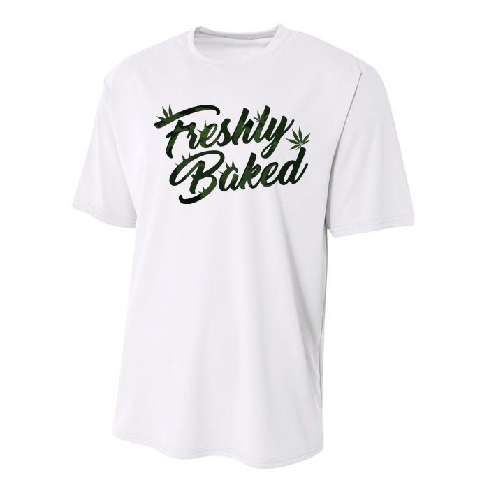 THC Freshly Baked Cannabis Medical Marijuana Performance Sprint T-Shirt