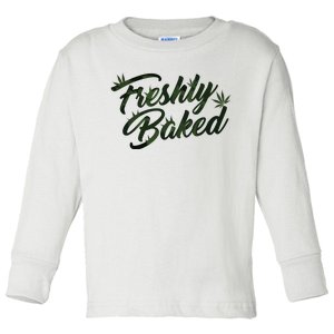 THC Freshly Baked Cannabis Medical Marijuana Toddler Long Sleeve Shirt