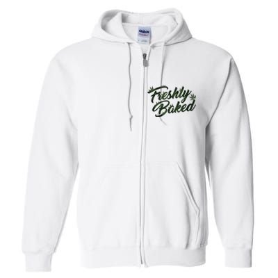 THC Freshly Baked Cannabis Medical Marijuana Full Zip Hoodie