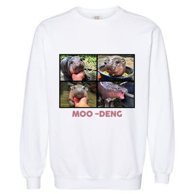 The Famous Baby Pigmy Hippo Moodeng Garment-Dyed Sweatshirt