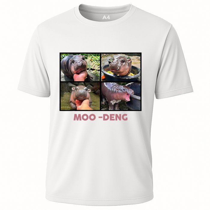 The Famous Baby Pigmy Hippo Moodeng Cooling Performance Crew T-Shirt