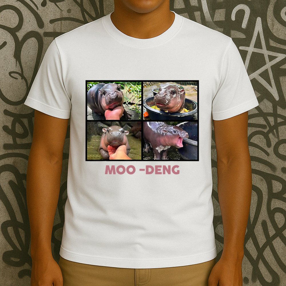 The Famous Baby Pigmy Hippo Moodeng T-Shirt