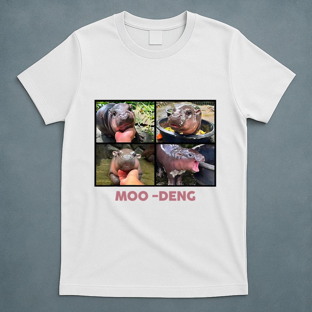 The Famous Baby Pigmy Hippo Moodeng T-Shirt
