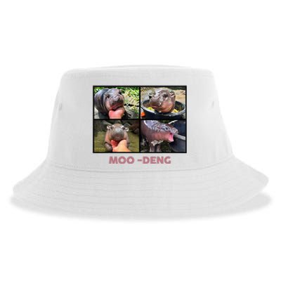 The Famous Baby Pigmy Hippo Moodeng Sustainable Bucket Hat