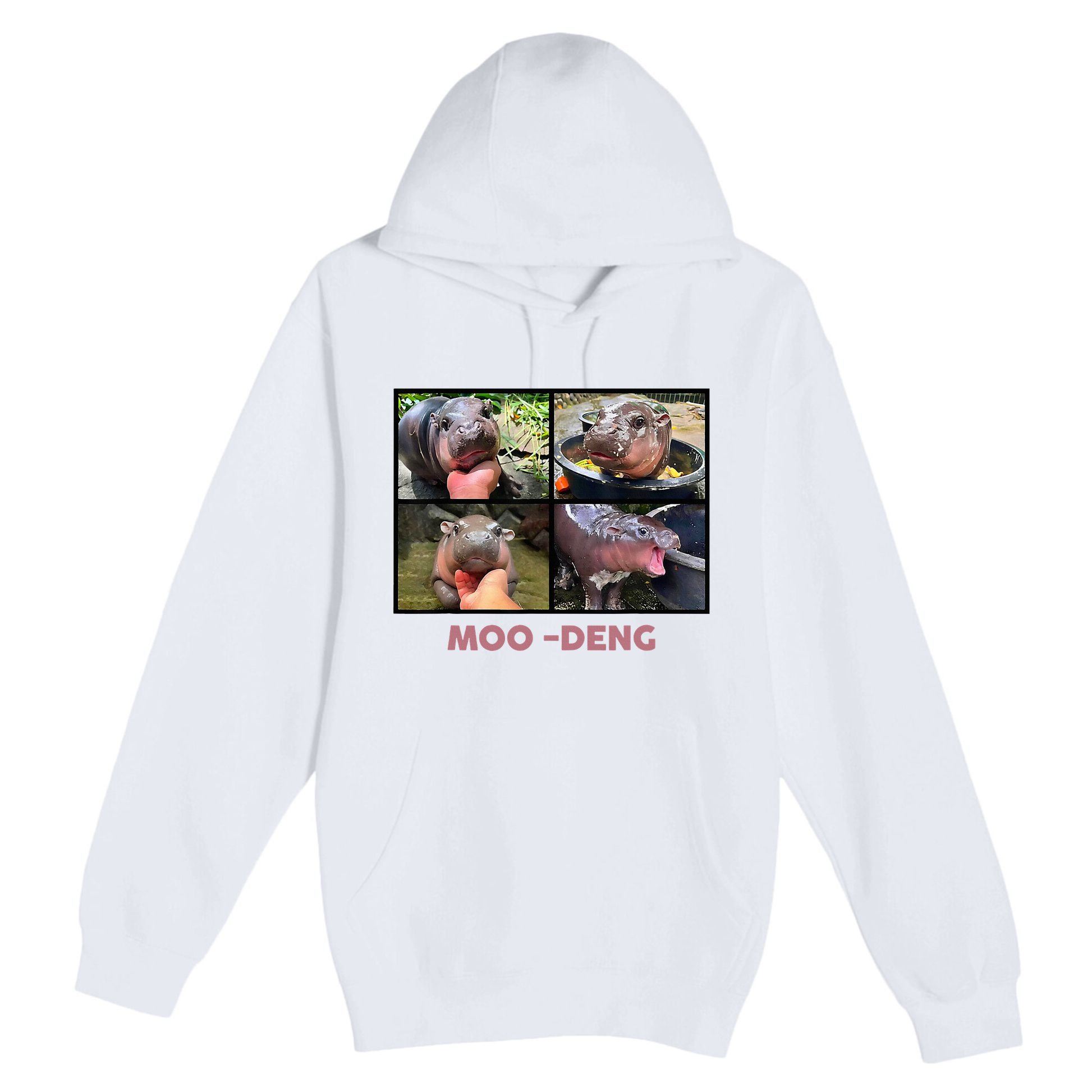 The Famous Baby Pigmy Hippo Moodeng Premium Pullover Hoodie