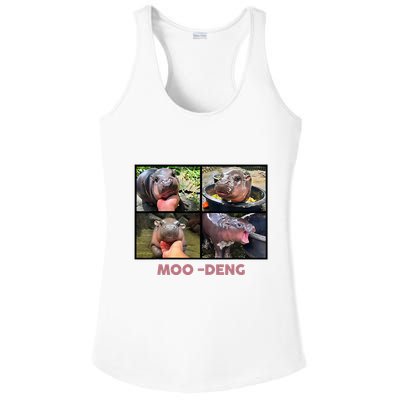 The Famous Baby Pigmy Hippo Moodeng Ladies PosiCharge Competitor Racerback Tank