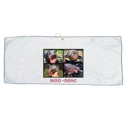 The Famous Baby Pigmy Hippo Moodeng Large Microfiber Waffle Golf Towel
