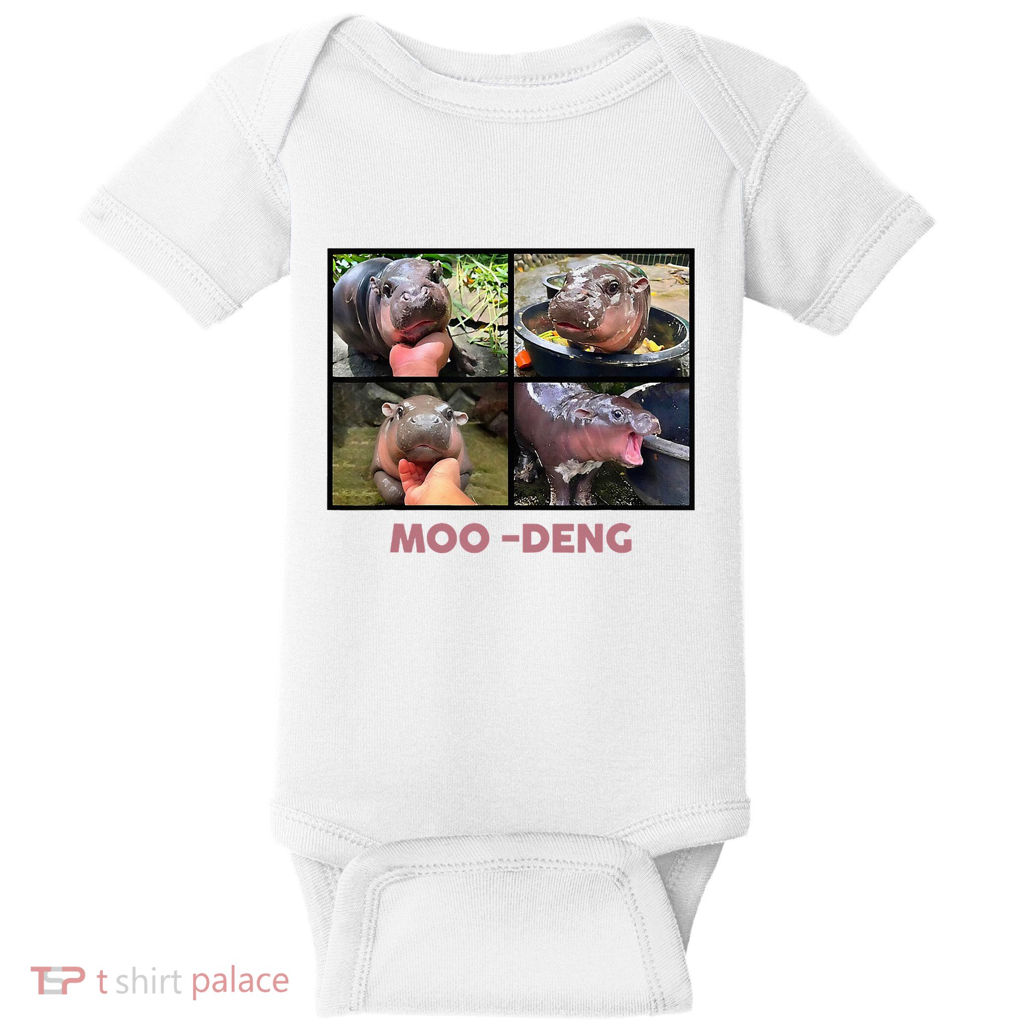 The Famous Baby Pigmy Hippo Moodeng Baby Bodysuit
