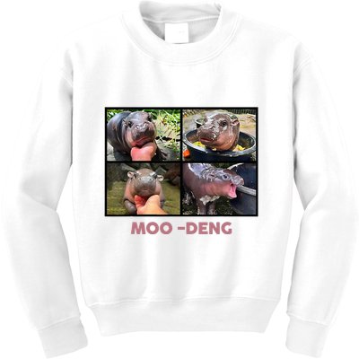The Famous Baby Pigmy Hippo Moodeng Kids Sweatshirt