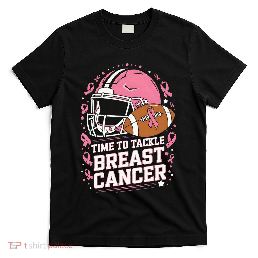 Tackle Football Breast Cancer Awareness T-Shirt
