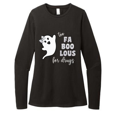 Too Fa Boo Lous For Drug Halloween Red Ribbon Week Awareness Womens CVC Long Sleeve Shirt