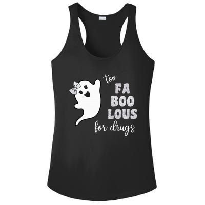 Too Fa Boo Lous For Drug Halloween Red Ribbon Week Awareness Ladies PosiCharge Competitor Racerback Tank