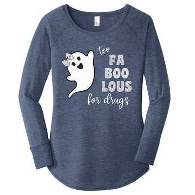 Too Fa Boo Lous For Drug Halloween Red Ribbon Week Awareness Women's Perfect Tri Tunic Long Sleeve Shirt