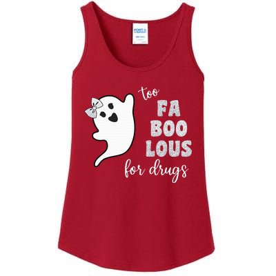 Too Fa Boo Lous For Drug Halloween Red Ribbon Week Awareness Ladies Essential Tank