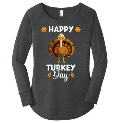 Thanksgiving Feast Celebration Women's Perfect Tri Tunic Long Sleeve Shirt