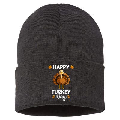 Thanksgiving Feast Celebration Sustainable Knit Beanie