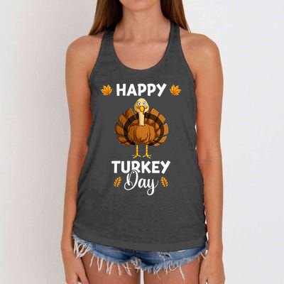 Thanksgiving Feast Celebration Women's Knotted Racerback Tank