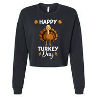 Thanksgiving Feast Celebration Cropped Pullover Crew