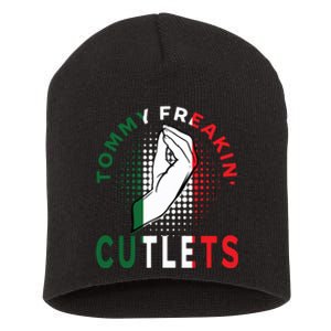 Tommy Freakin Cutlets New Jersey Funny Viral Women Short Acrylic Beanie