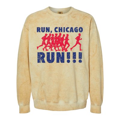 Training For Chicago Marathon Colorblast Crewneck Sweatshirt