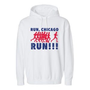 Training For Chicago Marathon Garment-Dyed Fleece Hoodie