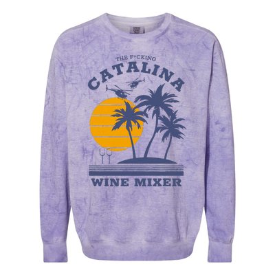 The Fcking Catalina Wine Mixer Colorblast Crewneck Sweatshirt